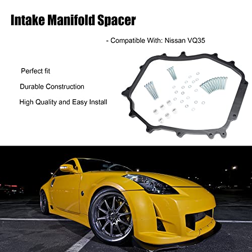 5/8" Thermal Shield Intake Plenum Spacer Bxim-40200 Compatible With Nissan 350Z / Infiniti G35 Vq35 Engines 2002-2008 Thermal Shield Manifold Spacer #TOP1