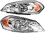MILLION PARTS Headlight Assembly Set Compatible with 2006-2013 Chevy Impala 2006-2007 Chevy Monte Carlo Replacement Left and Right Chrome Housing