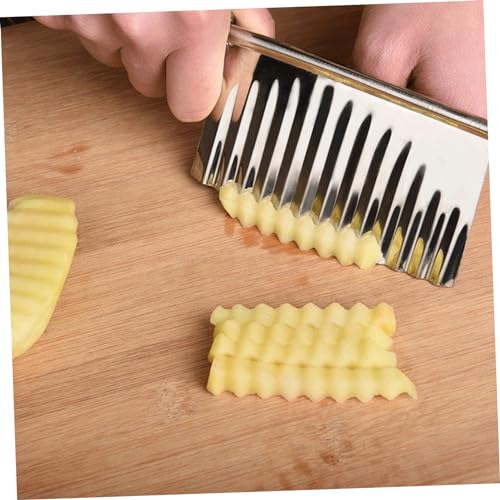 Cortadora de papas 3 piezas acero inoxidable miniatura 7
