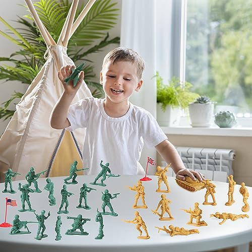 Iq Toys NC-9VTA-M5H7 Huge 300 Piece Military Base Set, 200 Soldiers & 100 Army Accessories In A Storage Container thumb #6