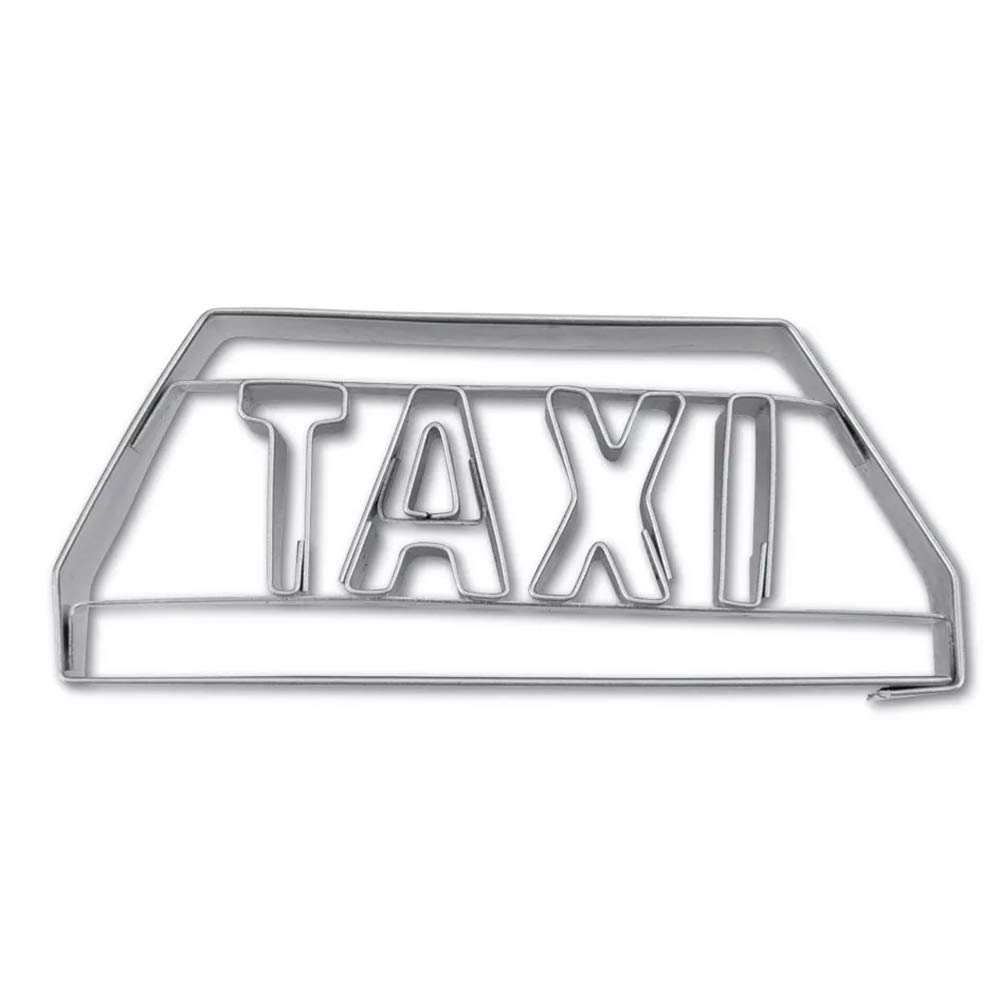 Staedter Embossing Taxi Cookie Cutter, Stainless Steel, 30 x 30 x 30 cm