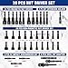 WORKPRO 39-Piece Magnetic Nut Driver Set, Impact Drill Driver Bit 1/4