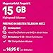 Telekom MagentaMobil Prepaid L SIM-Karte ohne Vertragsbindung, 5G inkl. I 15 GB & Allnet Flat (Min, SMS) in alle dt. Netze + EU-Roaming I Surfen mit 5G/ LTE Max & Hotspot Flat I 15 EUR Startguthaben