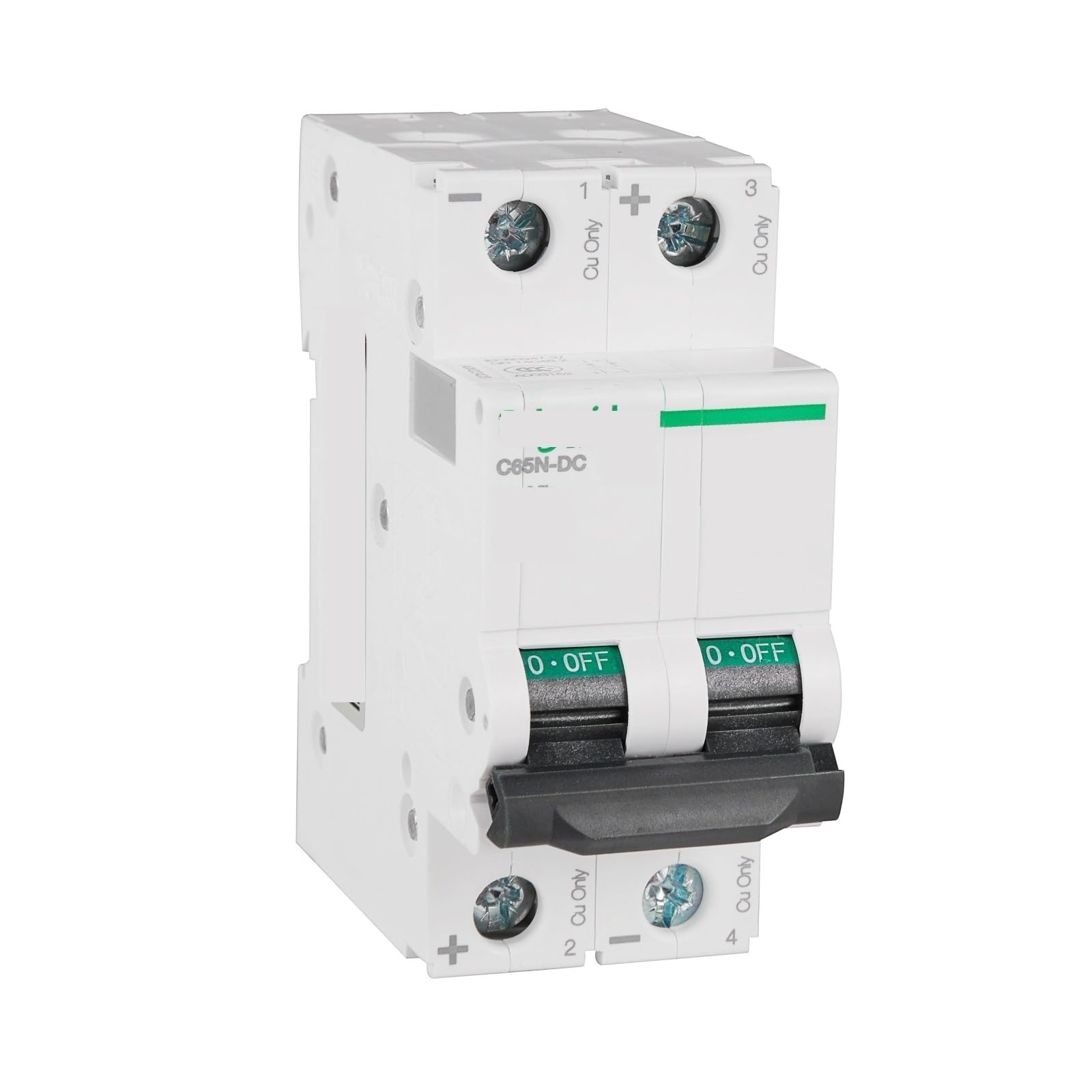 Disjoncteur miniature C65N-DC 2P évite les surcharges en courant