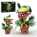 Sinuraii Audrey II Piranha Flower Building Blocks Set, Cannibal Plants Building Set, Openable Mouth Gift Toy, Bonsai Plants Christmas Halloween Horror Decor Gifts for Adults