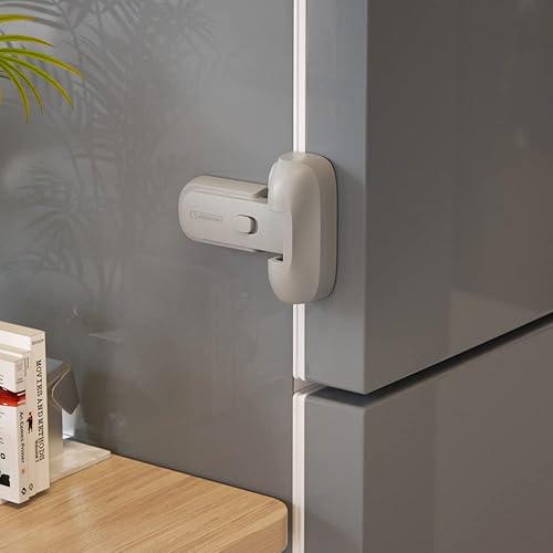 EUDEMON 1 paquete de cerradura para puerta de refrigeradorneveracongelador actualizado a prueba de niños se aplica a una tira de sellado máxima de