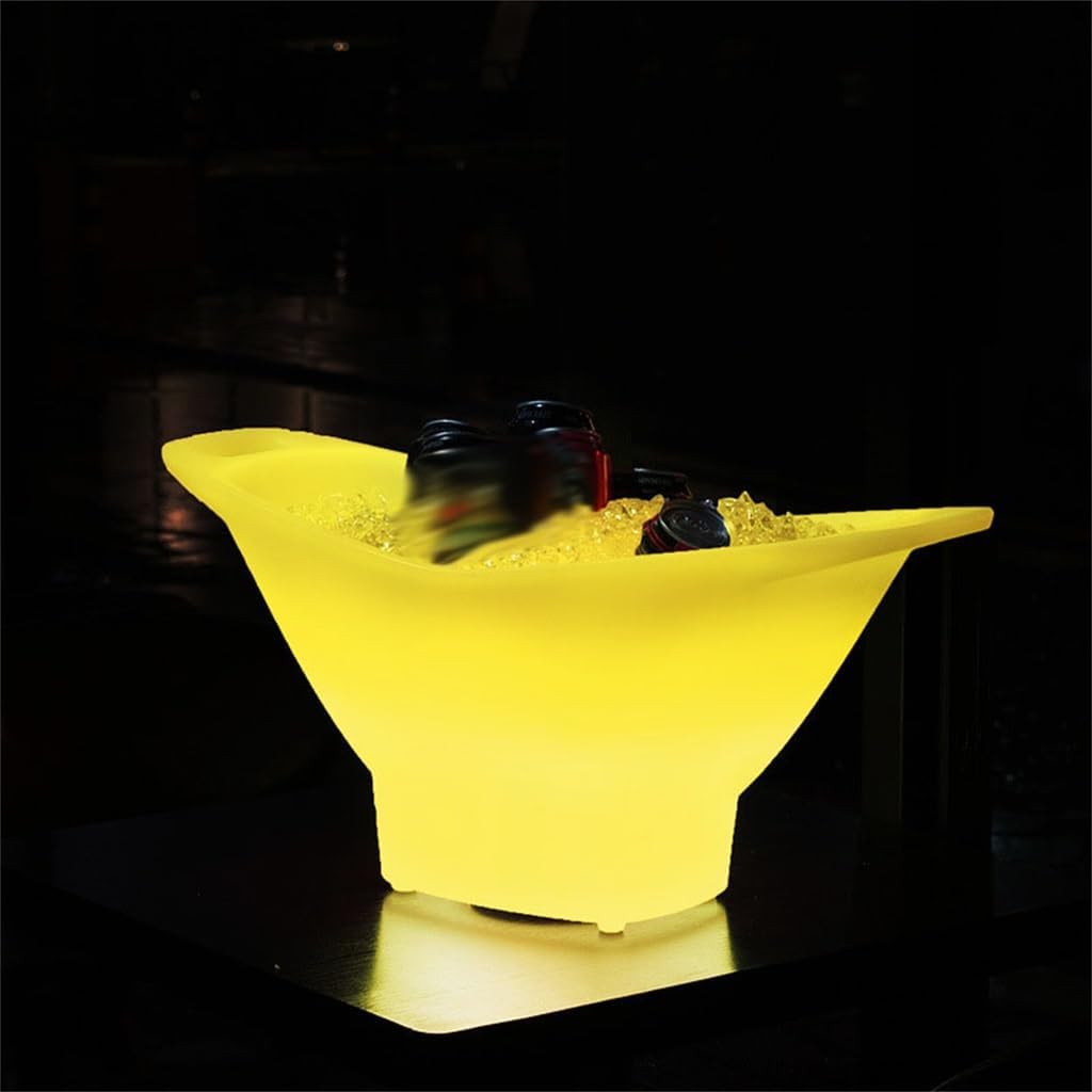 Bar LED Lighted Meta Ice Bucket KTV Beer Wine Champagne