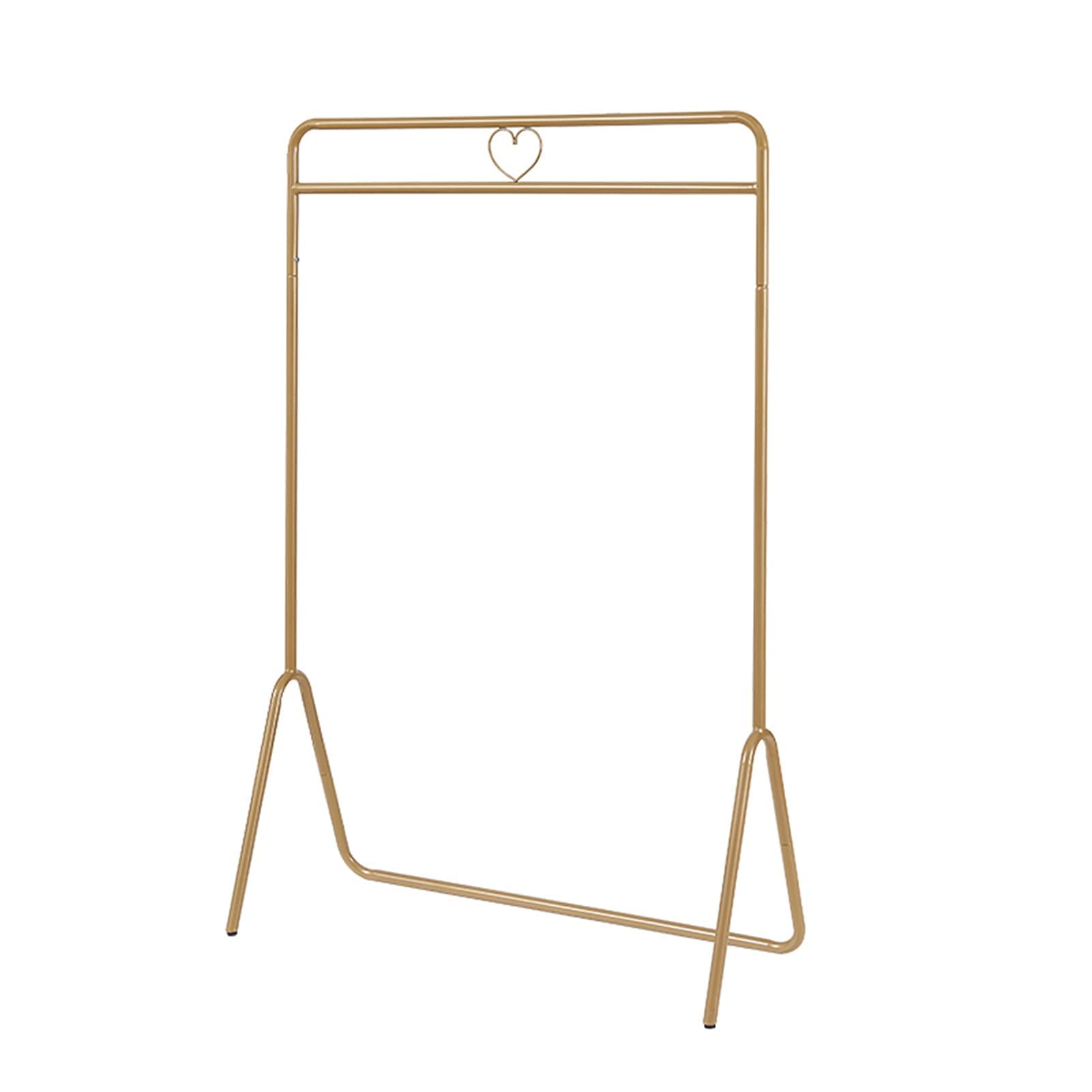 Nordischer moderner Kleiderständer aus Metall, Kleiderständer für den Einzelhandel, schmiedeeiserne Einzelstange, bodenstehende Kleiderbügel, Kleiderregale für Schlafzimmer (Color : Gold, Size : 80x