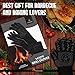 BBQ Grill & Oven Gloves 1472°F Heat Resistant – Fireproof, Non-Slip Silicone Mitts for Grilling, Smoking & Baking – Extra-Long Protection – Includes Storage Case & Luxury Gift Box | Pro Series