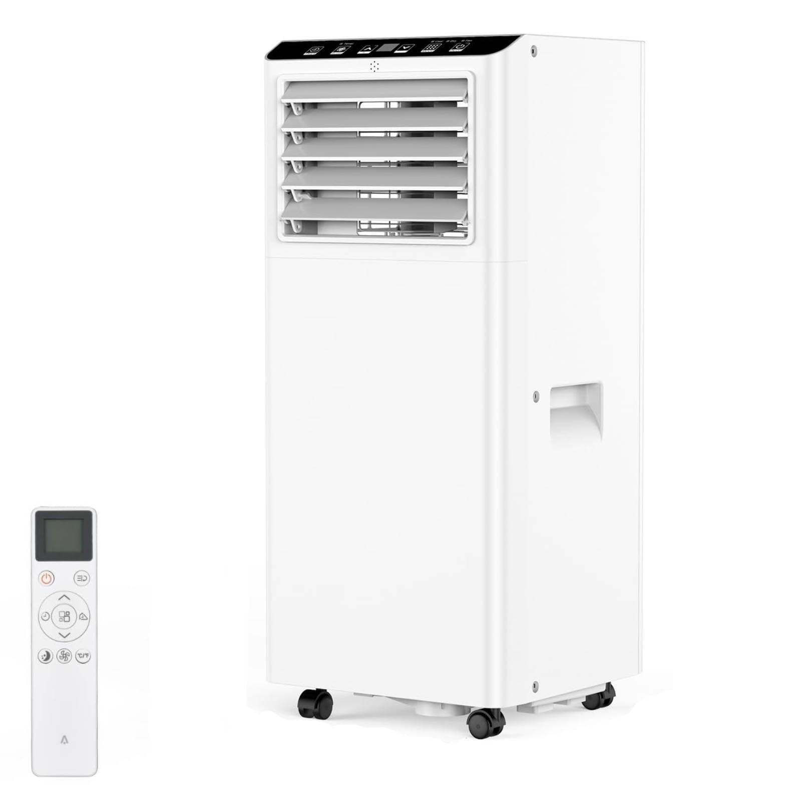 Portable Air Conditioner 9000 BTU, A+++ Energy Saving Mobile Air Conditioner with Exhaust Hose, Quiet <50 DB, 4‑in‑1 Cooling/Dehumidifier/Fan/Follow Me, R290 Refrigerant, 24‑Hour Timer, Remote Contro