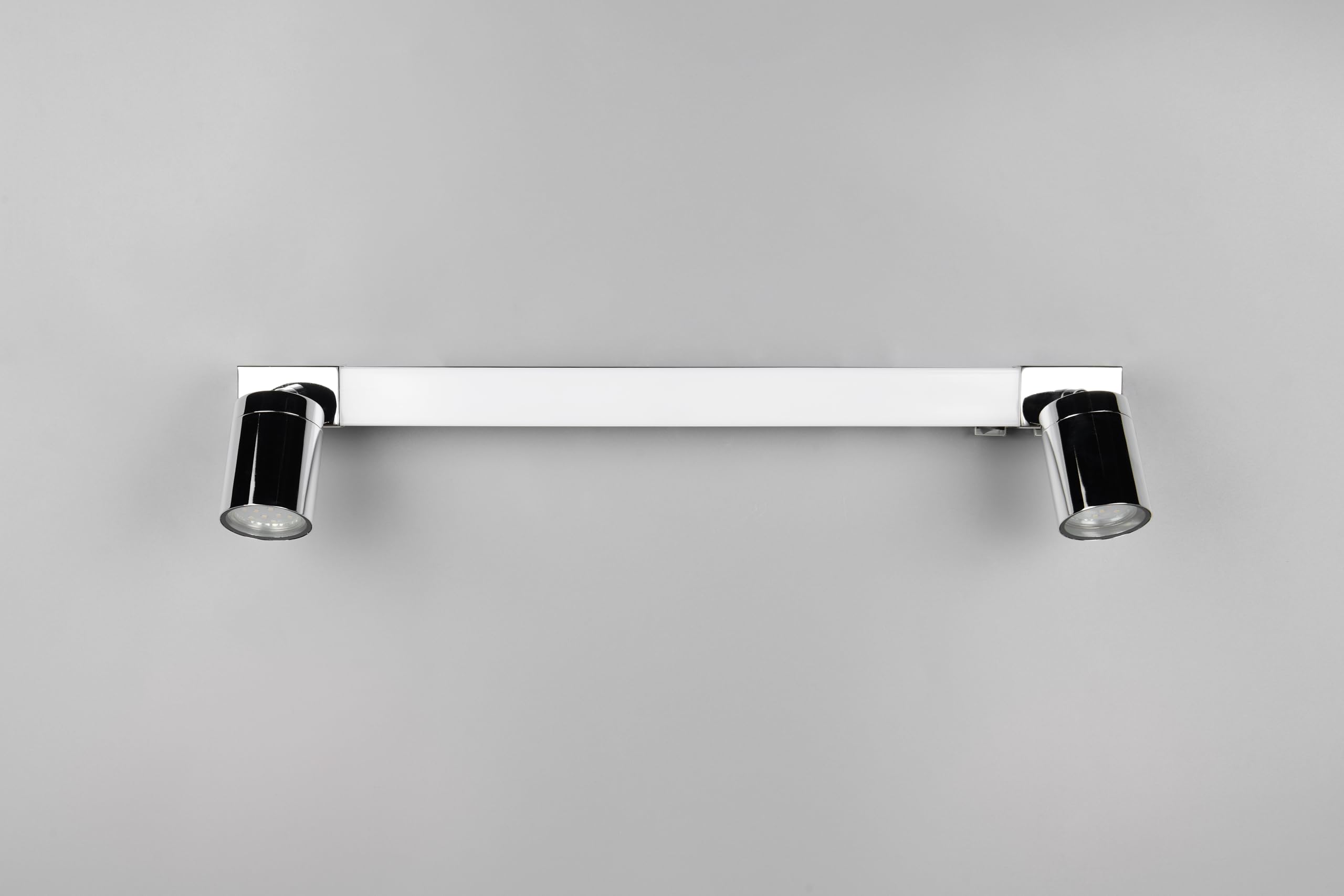 Trio Leuchten Aplique de baño LED ENRICO 281470306, metal cromado, 6,5 vatios LED, excl. 2x GU10, color de luz ajustable