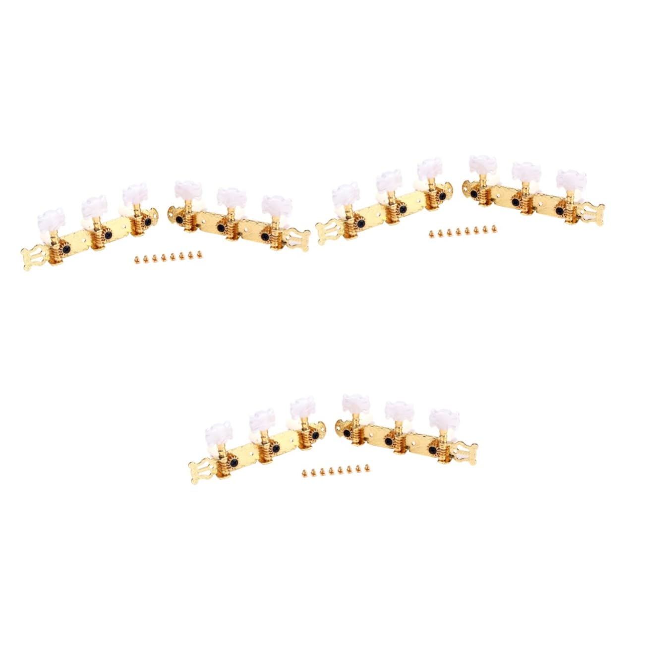 TOYANDONA 3paia Accordatore Chitarra Classico Con Meccaniche Testa Fiore Oro Tuning Pegs Per Chitarra Design Elegante e Resistente Facile Installazione
