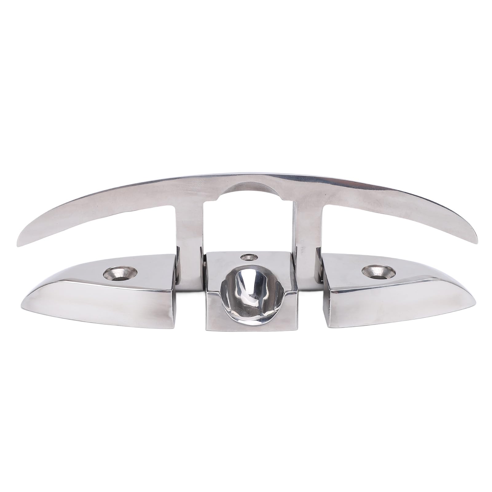 Boat Cleat, 8in Boat Tie Down Cleat, Stainless Steel Dock Cleat Boat Folding Cleat for Marine Yacht RV, Boat Dock Cleats Rope Cleat Boat Mooring Cleat for Boat, Yacht, RV