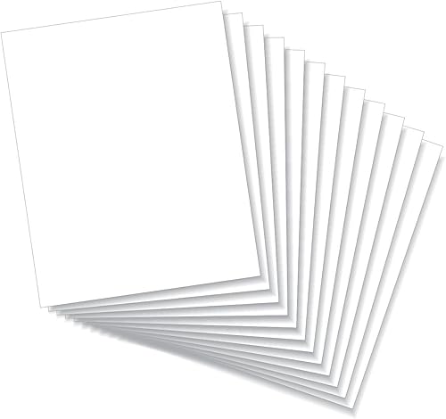 LITKO Hojas de plástico flexibles de poliestireno blanco de 8 x 10 pulgadas, hojas de plástico para modelar y manualidades (paquete de 0.020