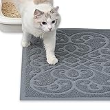 PetLike Cat Litter Mat Waterproof Large Kitty Litter Mat, Traps Litter from Box and Paws, Phthalate Free, 35'x24' 30'x18' 47'x35', 3 Sizes Mat for Litter Box, Soft on Kitty Paws