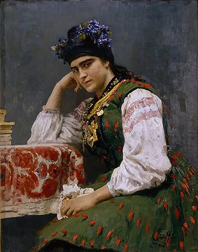 Affiche portrait Sofia Dragomirova Repin sur toile pour habiller un grand mur vide