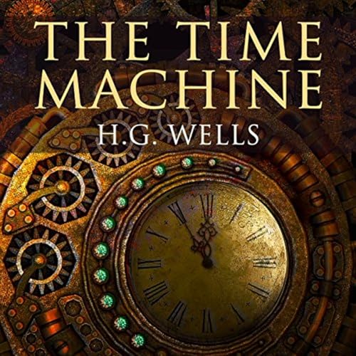 The Time Machine by H. G. Wells. cover art