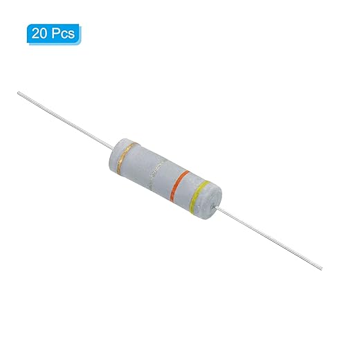 Vista 86 de PATIKIL Resistencia de película de carbono de 5 vatios y 0.2 ohmios, 10 resistencias de tolerancia al 5 %, anillo axial de color de plomo