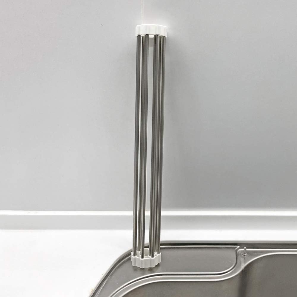 Wahei Freiz SUI-6095 Round Storage Drainer Rack, Stainless Steel, Only When You Use It to The Sink