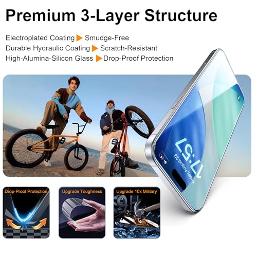 Image of OneFish Screen Protector Compatible with Samsung Galaxy S25 Ultra, 9H Tempered Glass, HD Clear, Scratch Resistant, 10s Auto Dust-Elimination Installation, Support Fingerprint Unlock,2 Pack