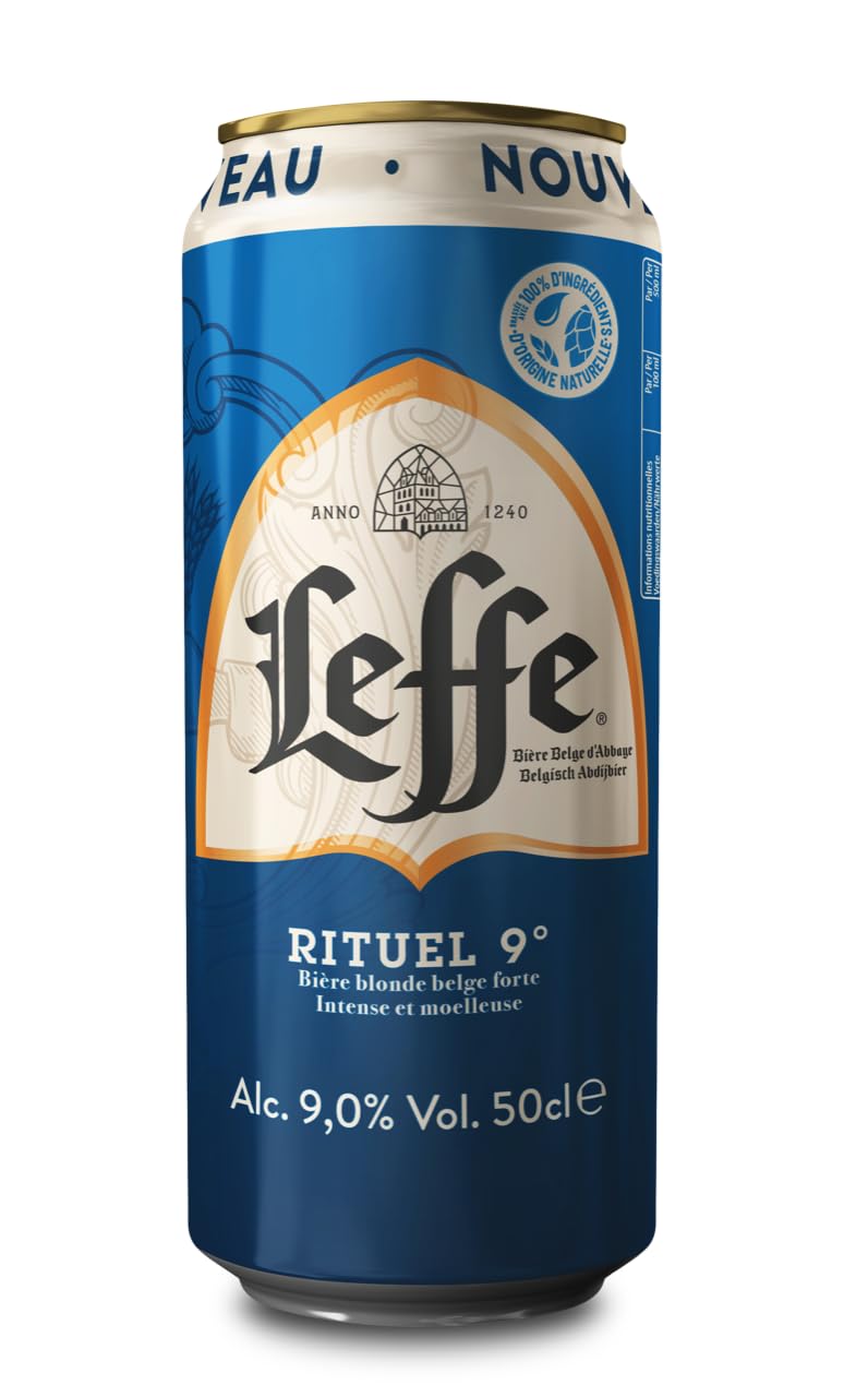 Leffe Rituel 9° Bière Pack 12 Canettes 50cl