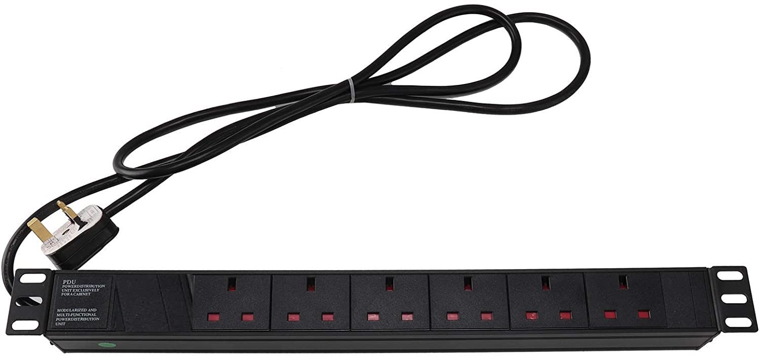 Buy 6 Way Horizontal 13a Power Distribution Unit (PDU) Power Strip