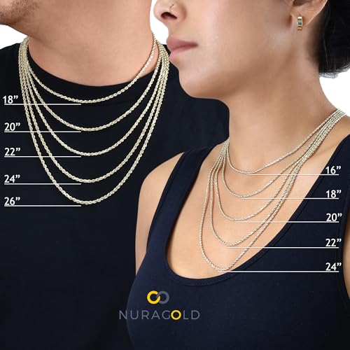Nuragold NG10YMBH140-22 10K Yellow Gold 5Mm Miami Cuban Link Chain Pendant Necklace, Mens Womens Jewelry Box Clasp 16 Inch 18 Inch 20 Inch 22 Inch 24 Inch 26 Inch 28 Inch 30 Inch thumb #5
