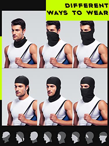 6 Pieces Face Balaclava Ski Mask Cover Winter Ice Silk Uv Protection Full Cover For Women Men Outdoor Sports #TOP4