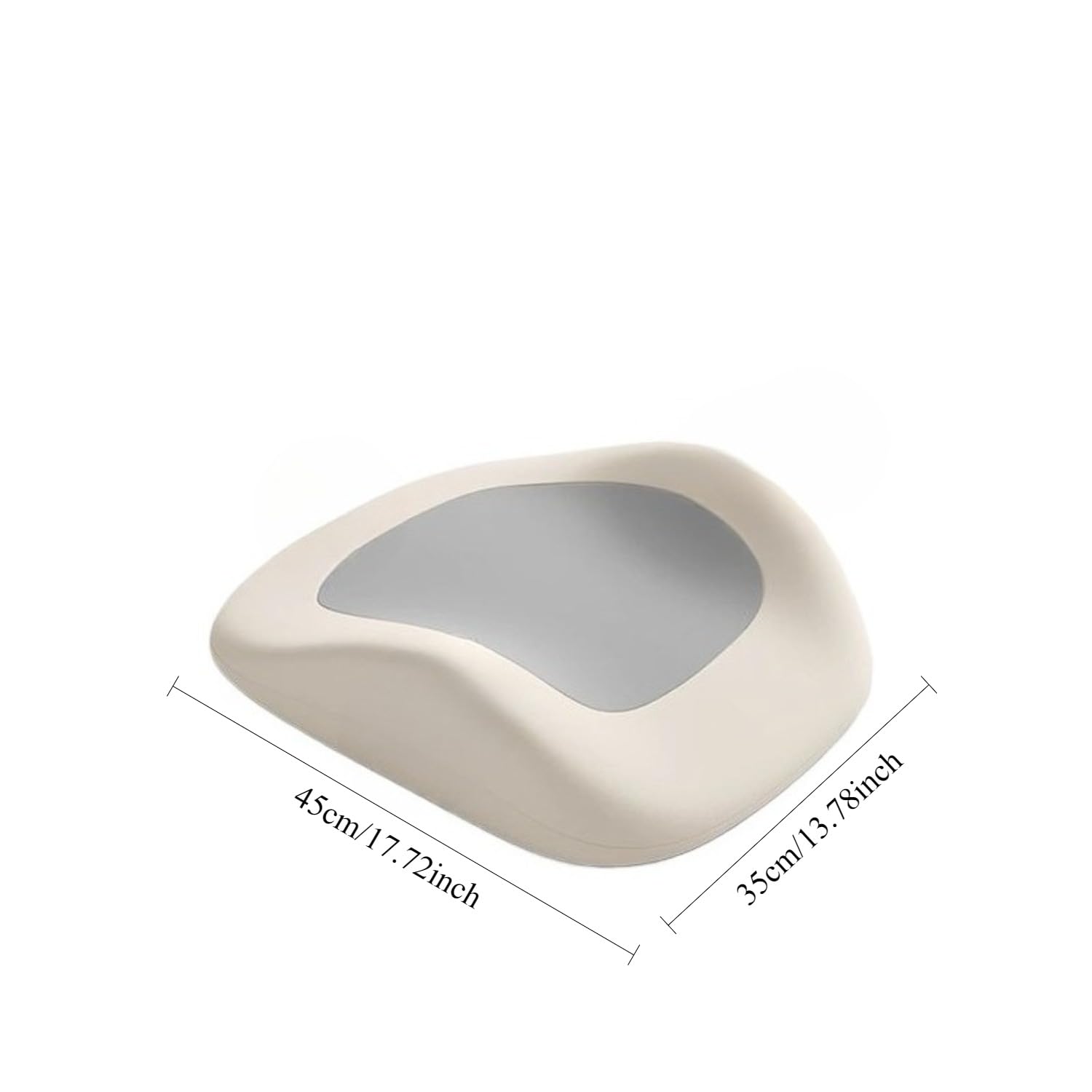 Almohada de apoyo lumbar para cama: cojín para aliviar el dolor de espalda baja para dormir, almohada ergonómica para dormir boca abajo, almohadilla lumbar de espuma viscoelástica para coche, sofá y