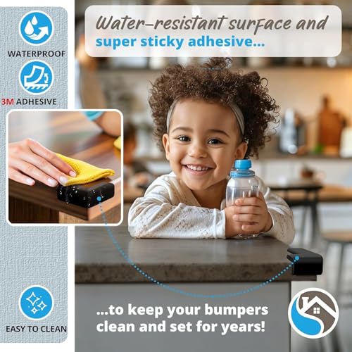 Image of Pack of 12 Baby Proofing Corner Guards | Extra Soft and Cushioned Corner Protector for Sharp Edges | Child Safety Edge Protector for Kids | Furniture Table Baby Safety Product