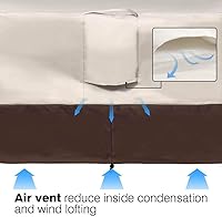 Vista 7 de Vailge Fundas para Sillas de Patio, Funda de Asiento Profundo para Tumbona, Fundas para Muebles de Patio al Aire Libre Resistentes e Impermeables