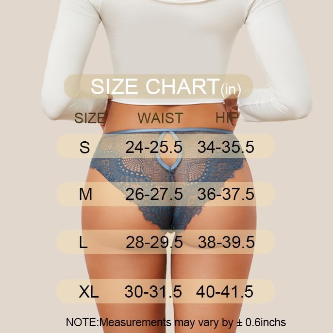 Sexy Lace Panties Low Rise Hollow Out Bikini Underwear Soft Breathable Cheeky Hipster for Women 5 Pack S-L - Image 6