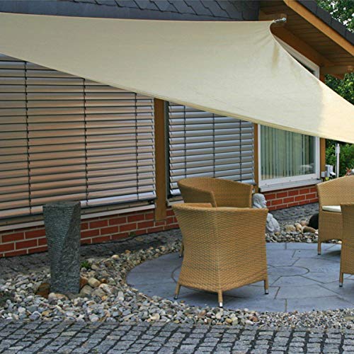 Yardwe Triangle Sun Sombra Vela Canopy Bloqueio UV para Pátios Ao Ar Livre Quintal Jardim Deck (Arei