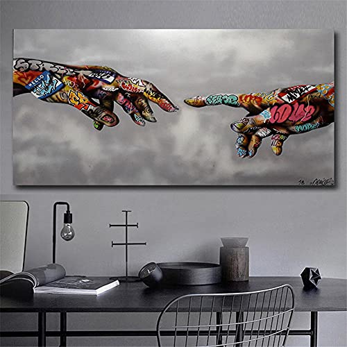 Toile diamant painting carrés complète grand format décor mural pop graffiti - 2