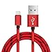 Produktbild Ouneed® 2M 2A USB Type C Ladekabel, Type-C kabel für Samsung Galaxy S8 Plus,Note 8, Huawei P10/P9, Sony Xperia XZ, Lumia 950/950XL,Nexus 5X/6P,HTC 10/U11,OnePlus 2/3 (Rot)