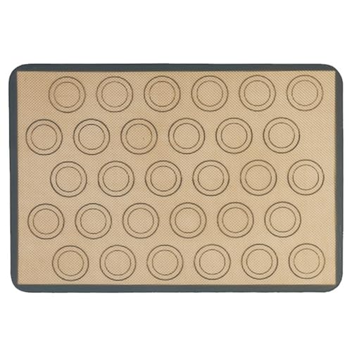 Cómodo juego de moldes de silicona para macarons, juego de moldes de horno para decoración, capacidad amaretti y pasteles