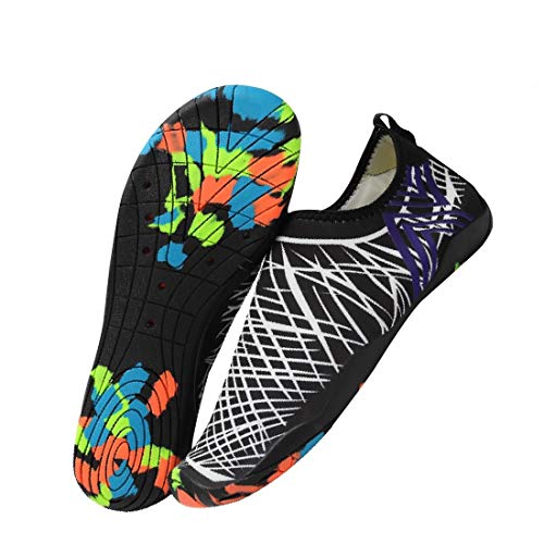 LJ Sport , Chaussures aquatiques pour homme - Blanc - blanc, 36 1/3 EU