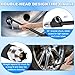 2 Pcs Tire Pressure Gauge, Heavy Duty Truck Tire Air Gauge Range 10-150psi 1-10bar, Straight-On Dual Head Air Pressure Gauge, for Semi Trucks, Rvs, Cars, Motorcycles - 12 Inch