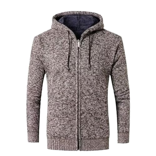 Jersey de punto grueso con capucha confeccionado en fibras térmicas premium