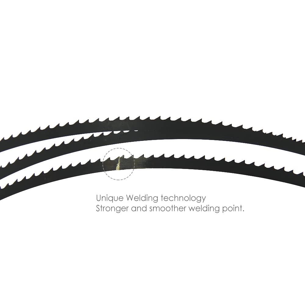 Brzeszczot do piły taśmowej, jakość premium, 2pcs 72" Bandsaw Blade Woodworking Cutting Tools 1826 x 6.35 x 0.35mm for Charnw0od B250 3962 10" DeIta 28-140 Band Saw(10 TPI)