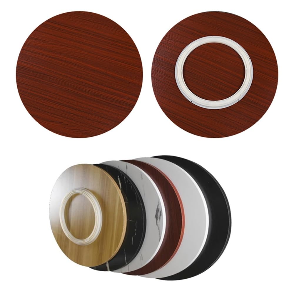 Plateau tournant en bois de 100 cm rotatif à 360° pour tables de salle à manger, parfait pour partager des aliments, plateau rond pour un divertissement facile