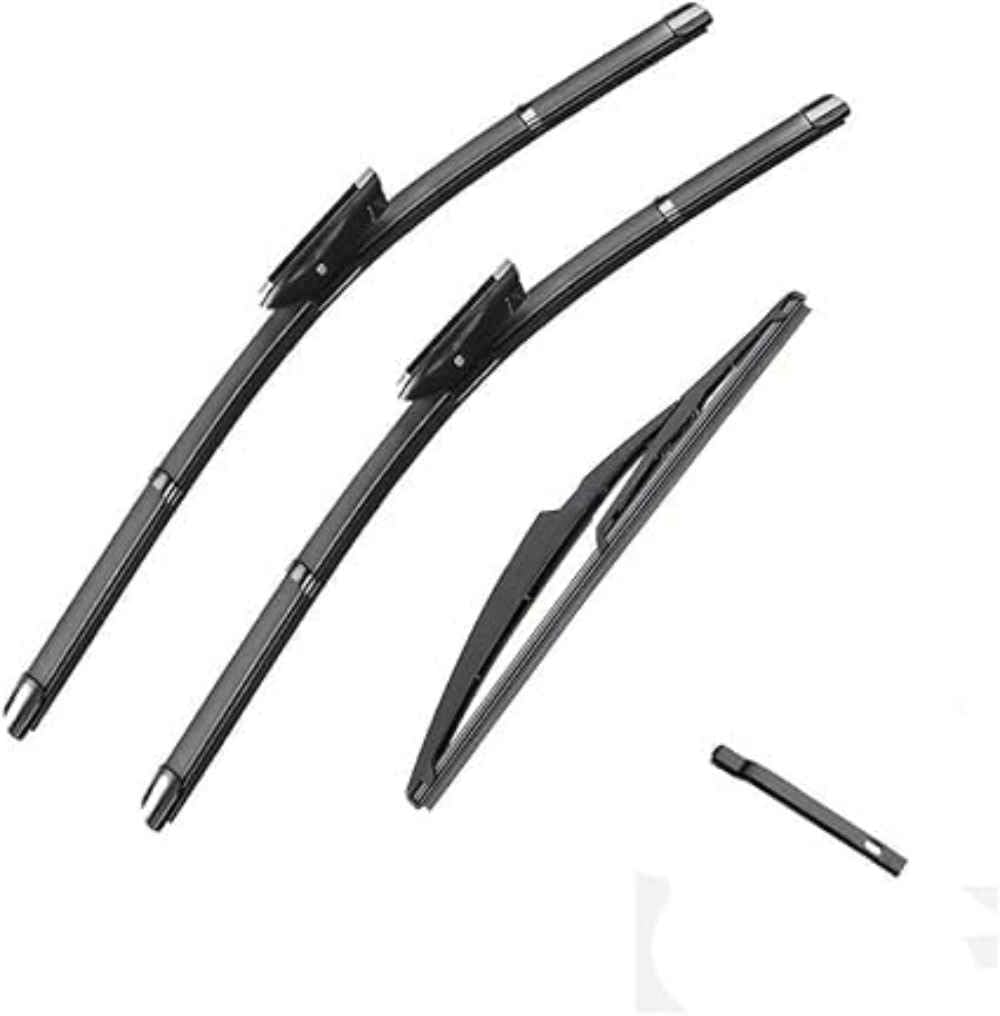NYSLDSCO Premium Exact Fit Windscreen Wiper Blades for Renault Captur Kaptur J87 2014-2019 Durable Natural Rubber Easy Fit for a Quiet and Streak Free Wipe