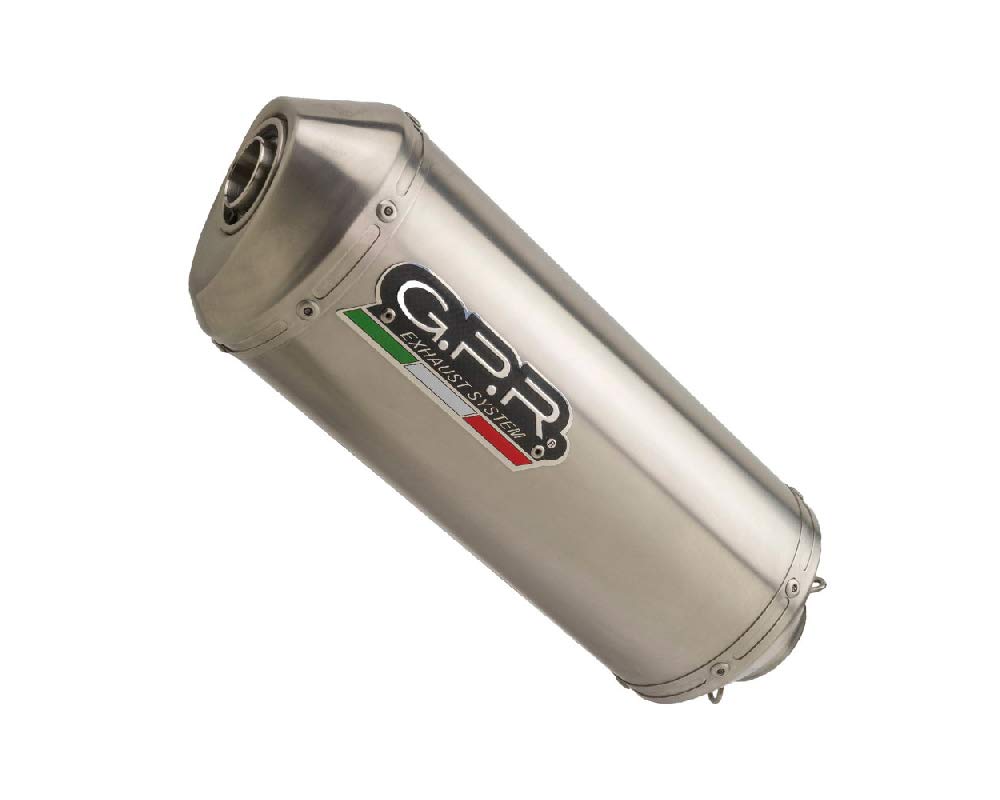 Homologierte auspuff mit verbindungsrohr GPR Satinox Kompatibel mit Kawasaki Klx 250 I.E. 2009/16