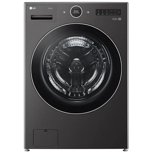 LG WM6700HBA 5.0 Cu. Ft. Black Steel Front Load HE Stackable Smart Washer