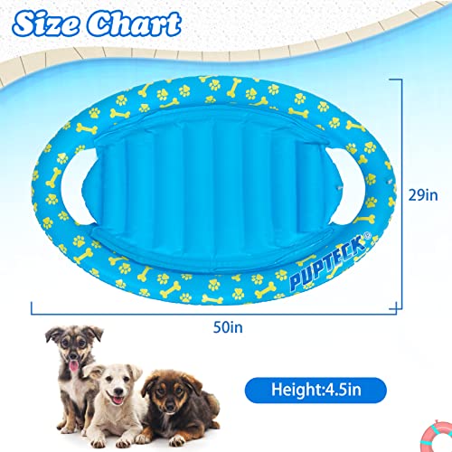 Pupteck Inflatable Dog Pool Float - Portable Summer Pet Raft Floating Row Bed For Lake Swimming Outdoor Water Games #TOP1