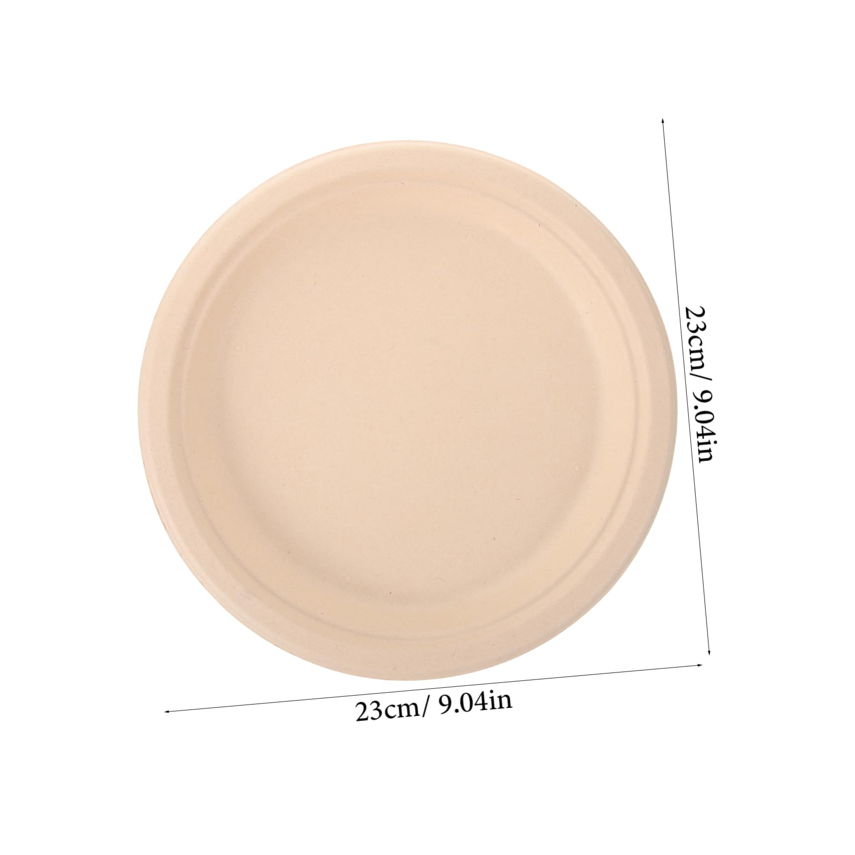 minkissy Piatti di Carta Resistenti, Comodi da Usare, 50 Pezzi, per Feste e Barbecue, Pratici Piatti da Dessert per Casa e Scuola