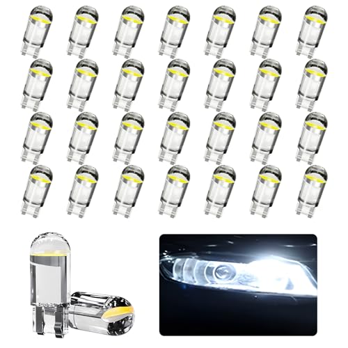 30 Bombillas LED para Auto T10 194 Interior Blanco