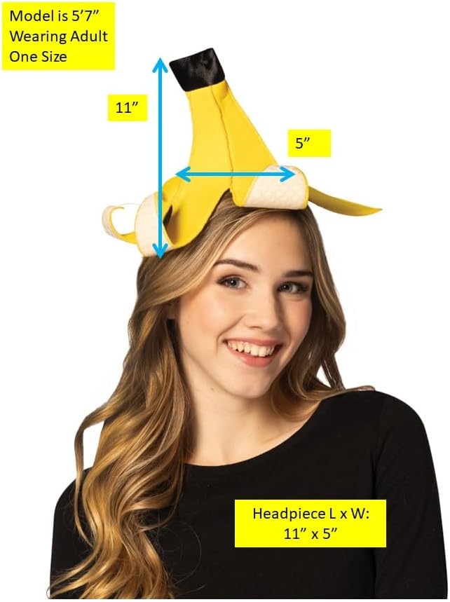Rasta Imposta Banana Peel Headband Halloween Costumes, Men Women, Adult One Size - Image 2