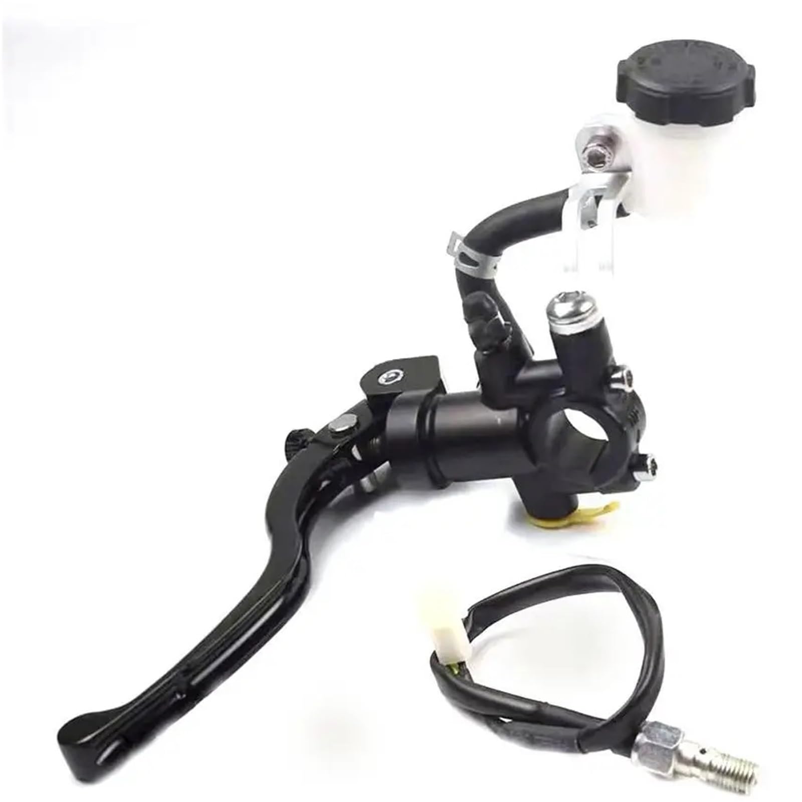 Hsyduhae Black Left Motorbike Brake Levers Fit For Yamaha For Kawasaki For Suzuki Universal 17.5Mm Brake Clutch Pump Lever Radial Master Cylinder 7/8" 22Mm(Black Left)