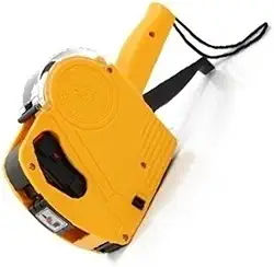 Etiquetadora Manual Rotuladora De Preços 8 Dígitos - MX-5500 Kit Completo: 10 Rolos de Etiquetas + 1 Refil de Tinta Extra (AMARELO)